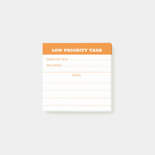 Post-it® Rappel de tâches de faible priorité pour les emplo