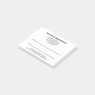 Post-it® Rappel de votre prochain rendez-vous au cabinet mé