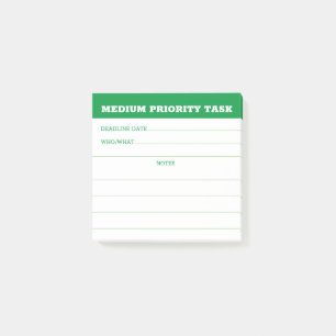 Post-it® Rappel des tâches de priorité moyenne des employés