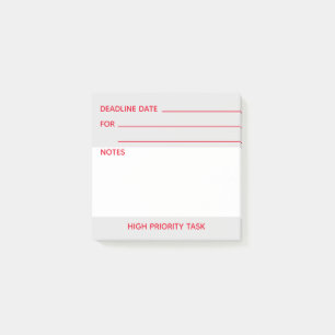 Post-it® Rappel des tâches hautement prioritaires des emplo