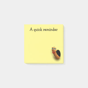 Post-it® Rappel rapide de ver amusant