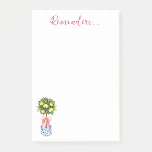 Post-it® Rappels de l'arbre Topiaire au citron rose