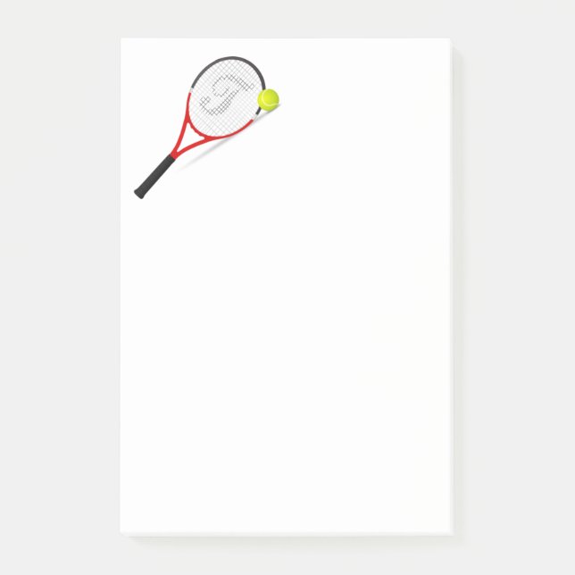 Post-it® Raquette et balle de tennis (Devant)