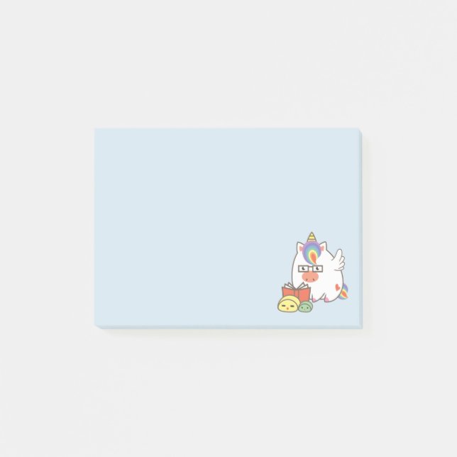 Post-it® Rat de bibliothèque de licorne (Devant)