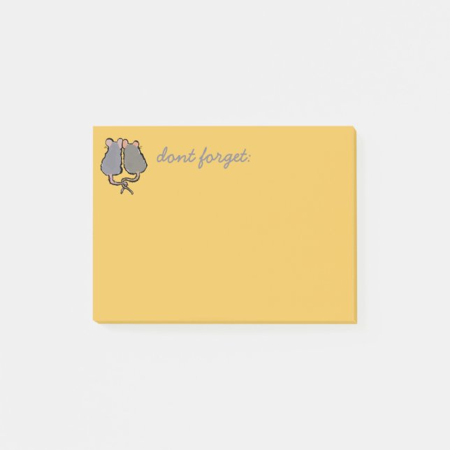 Post-it® rats romantiques (Devant)