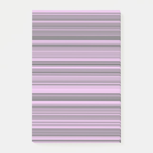 Post-it® Rayures Gris Violet (Devant)