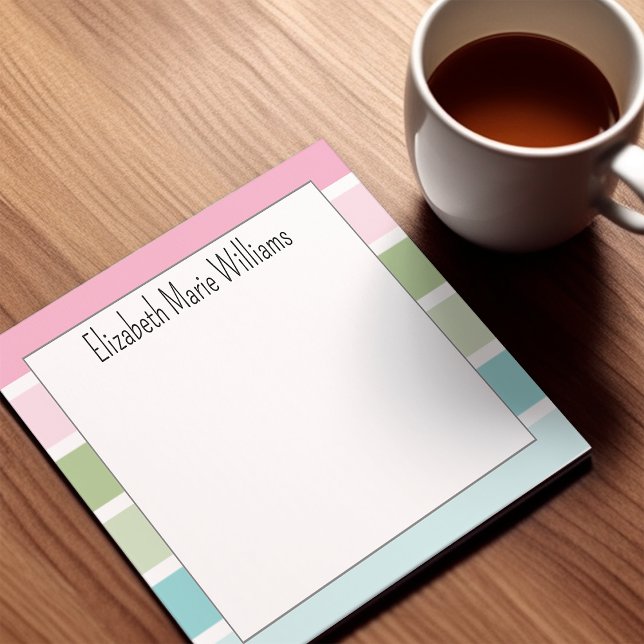 Post-it® Rayures pastel modernes (Créateur téléchargé)