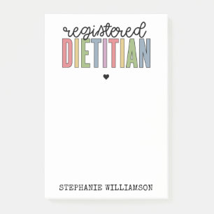 Post-it® RD multicolore de diététiste enregistré sur mes