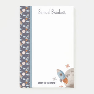 Post-it® Reach For The Stars Space Rocket Personnalisé