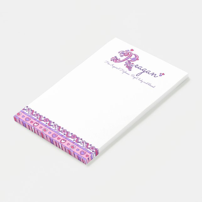 Post-it® Reagan nom R personnalisé signifiant message il no (Incliné)