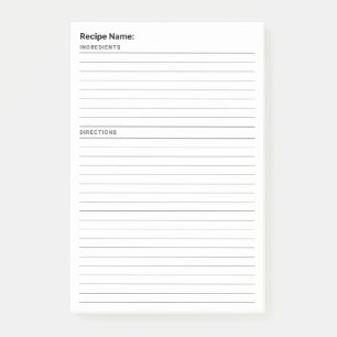 Post-it® Recette