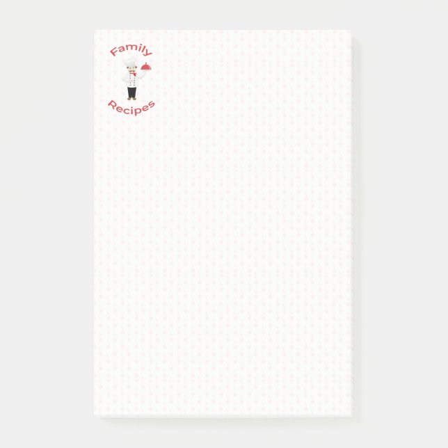 Post-it® Recettes de la famille chef (Devant)