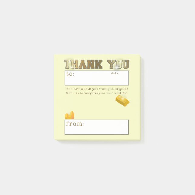 Post-it® Reconnaissance de l'appréciation des employés par  (Devant)