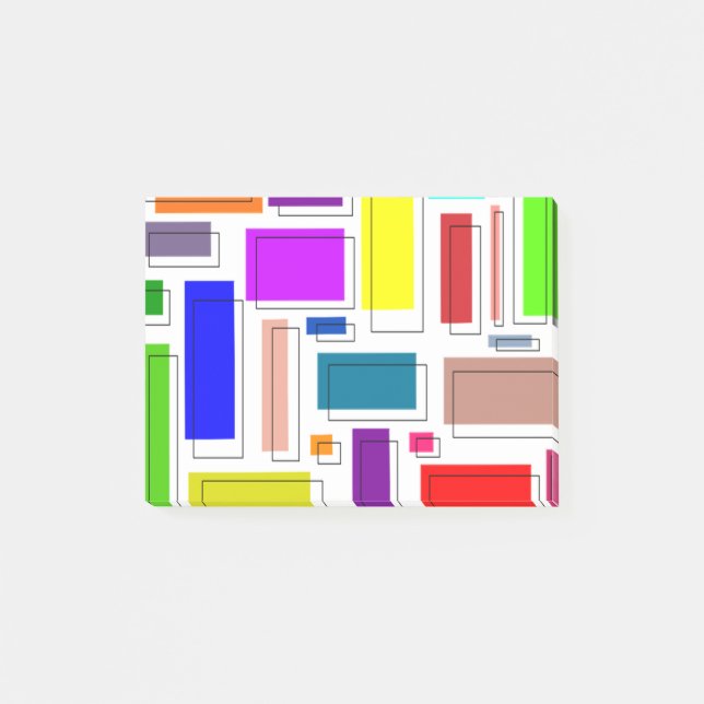 Post-it® Rectangles Bauhaus  (Devant)