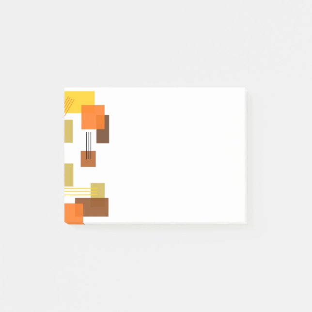 Post-it® Rectangles et lignes Abstraites (Devant)