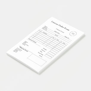 Post-it® Reçu de vente sur commande personnalisé pour petit
