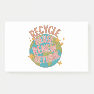 Post-it® Recycler réutiliser Renouveler repenser