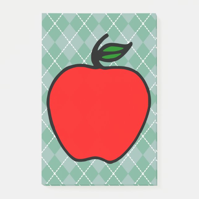 Post-it® Red Apple School Post It Notes Cadeau (Devant)