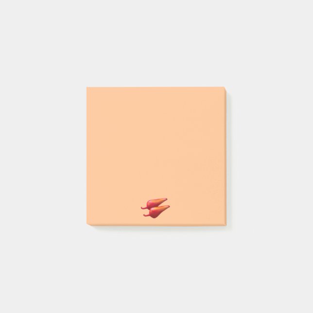 Post-it® Red Chili Peppers paniers orange (Devant)