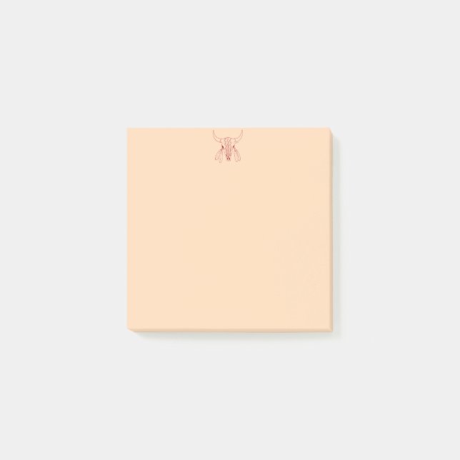 Post-it® Red Ghost Dance Buffalo ligne tonneau (Devant)