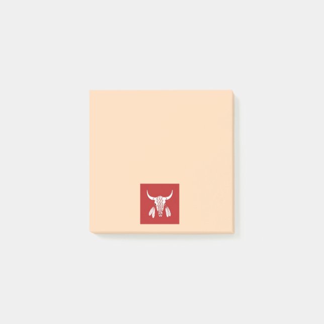 Post-it® Red Ghost Dance Buffalo tonneaux de notes (Devant)