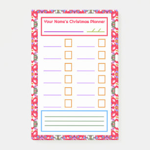 Post-it® Red Green Christmas Plan Notes Planificateur festi