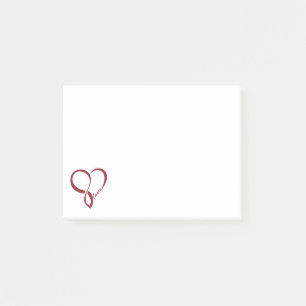 Post-it® Red Love Heart PostIt