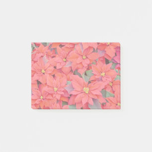 Post-it® Red Poinsettias I Christmas Holiday Floral Photo