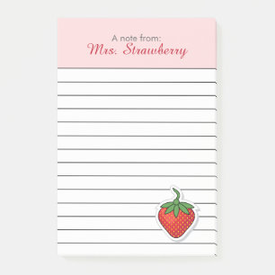 Post-it® Red Sweet Strawberry - personnalisée