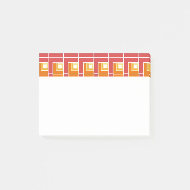Post-it® Red Topsy Turvy (Devant)