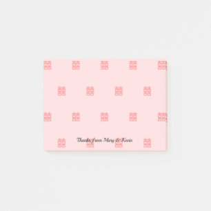Post-it® Red Xi Double Bonheur Mariage chinois couple