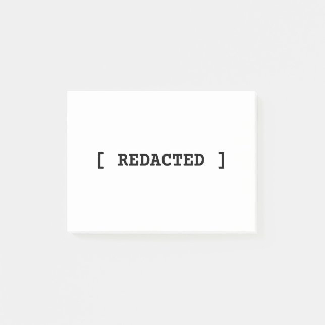 Post-it® [ REDACTED ] Minimalist Professional Notes (Devant)