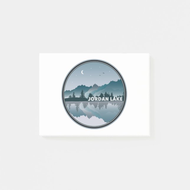 Post-it® Reflet du lac Jordan en Caroline du Nord (Devant)