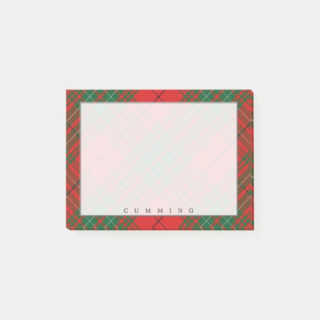 Post-it® Regal Scottish Clan Cumming Tartan (Devant)