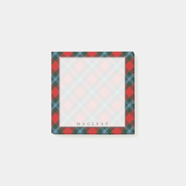 Post-it® Regal Scottish Clan MacLea Livingstone Tartan (Devant)