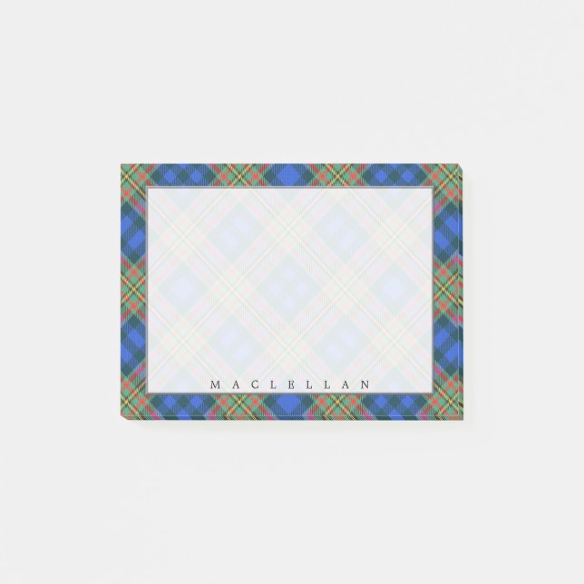 Post-it® Regal Scottish Clan MacLellan Tartan (Devant)