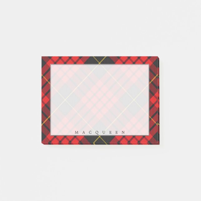 Post-it® Regal Scottish Clan MacQueen Tartan (Devant)