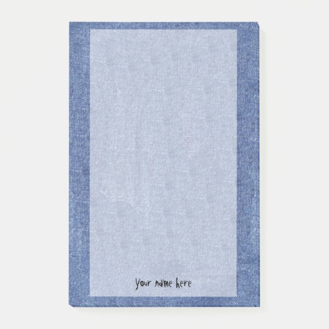 Post-it® Regard de denim et votre nom (Devant)
