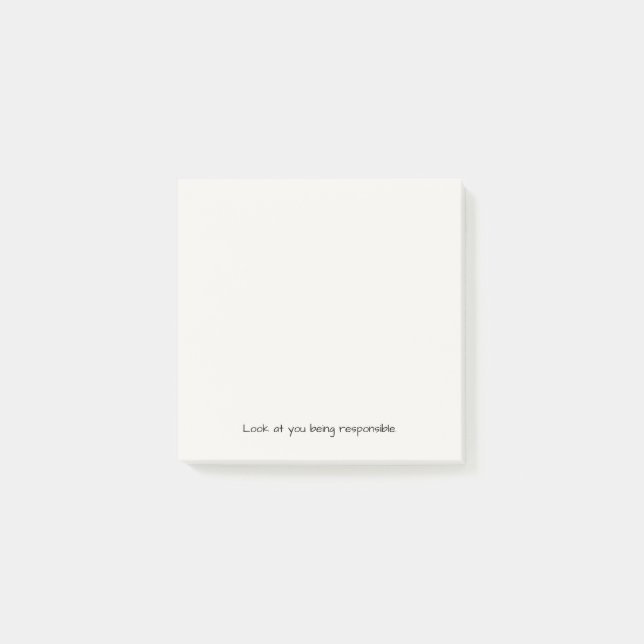 Post-it® Regarde-Toi Être Responsable | Cadeau Drôle  (Devant)