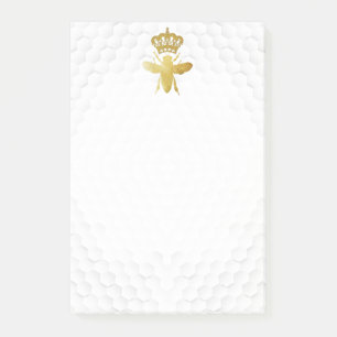 Post-it® REINE BEE Post-It Notes - Gold Bee Crown Honeycomb