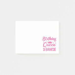 Post-it® Reine d'anniversaire en quarantaine
