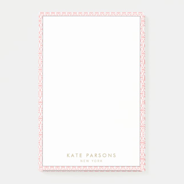 Post-it® Remarques Motifs élégantes en rose (Devant)