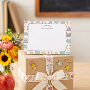 Post-it® Remerciement enseignant Motif de mathématiques