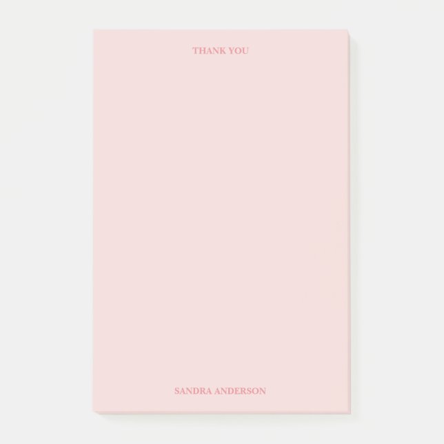 Post-it® Remerciement Minimaliste  (Devant)
