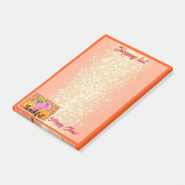 Post-it® Remerciements Personnaliser d'automne Texte et cou (Incliné)