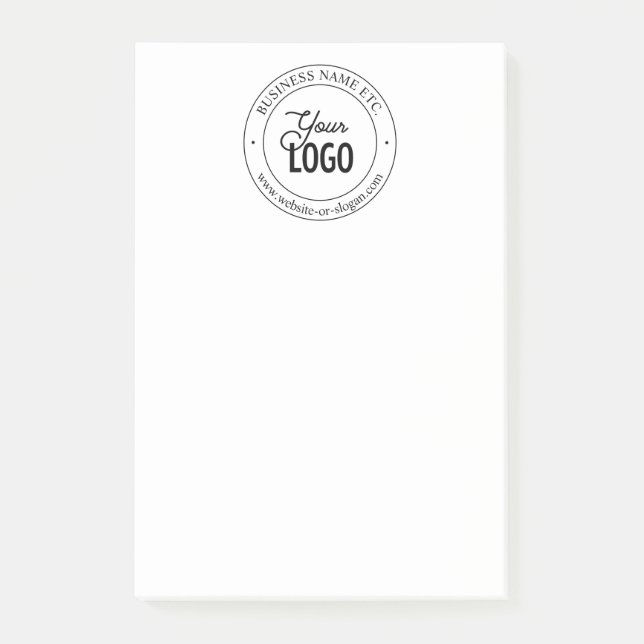 Post-it® Remplacement de logo facile & texte personnalisabl (Devant)