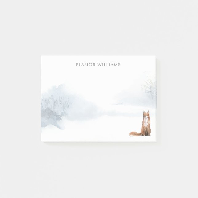 Post-it® Renard d'hiver (Devant)