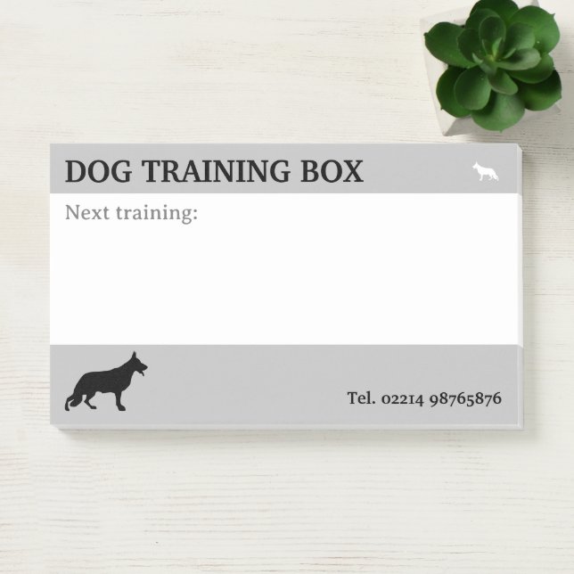 Post-it® Rendez-vous avec un chien berger Notes (Bureau)