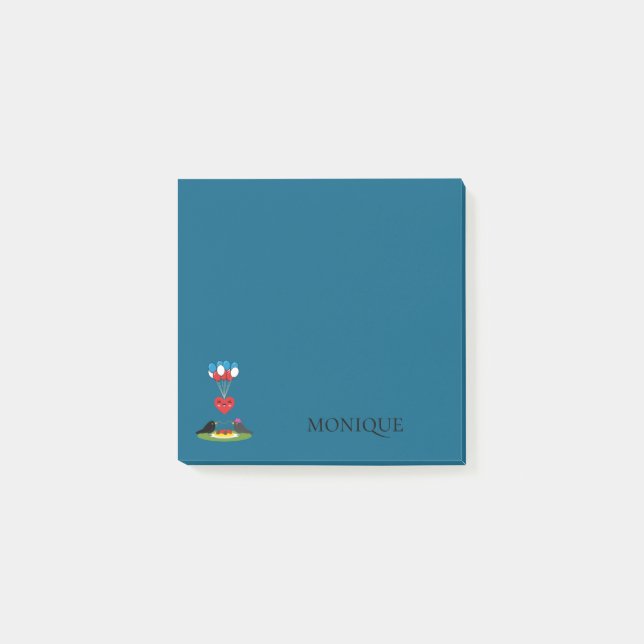 Post-it® Rendez-vous de la Saint-Valentin avec boulettes de (Devant)