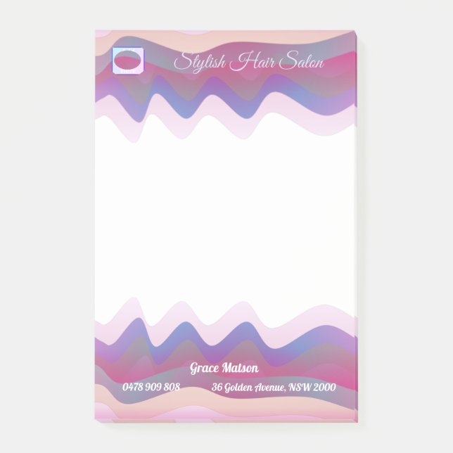 Post-it® Rendez-vous hebdomadaire d'affaires Notes de post- (Devant)